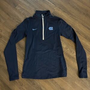 Navy blue UNC branded Nike pullover